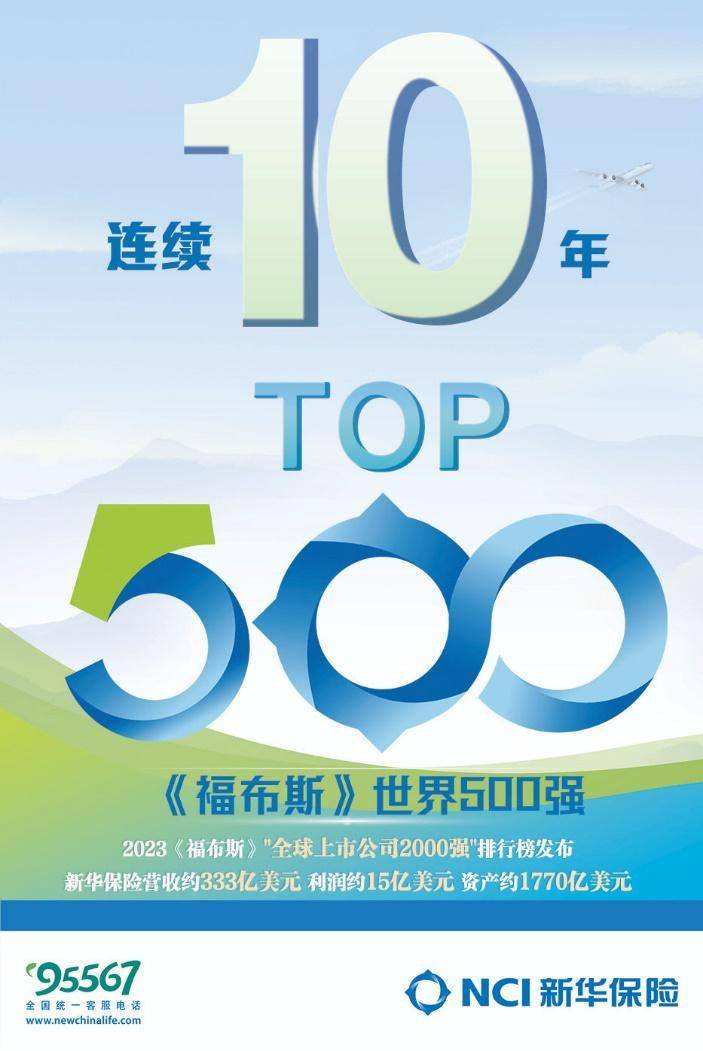 九游会j9官网新闻稿--新华保险连续10年进入福布斯全球50